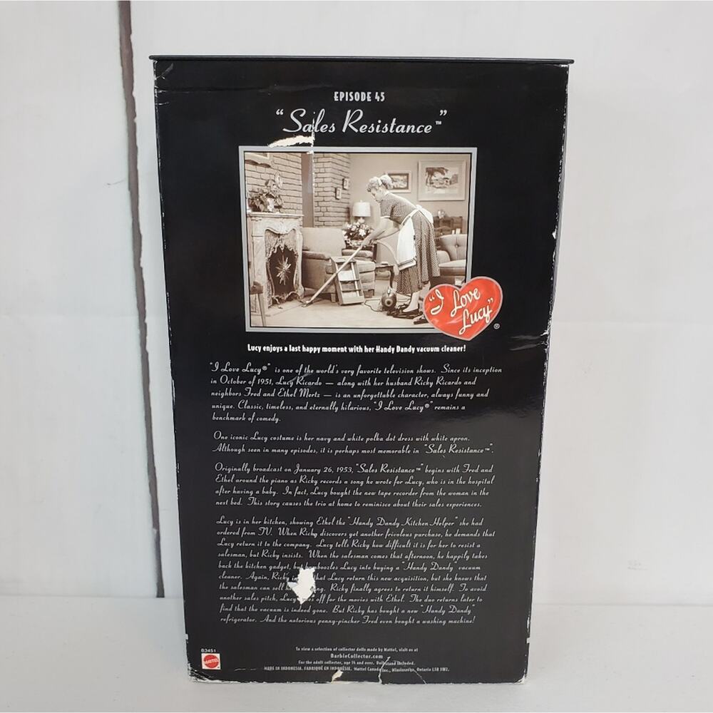 Mattel Sales Resistance I Love Lucy Barbie Doll Collector Edition - Picture 3 of 11